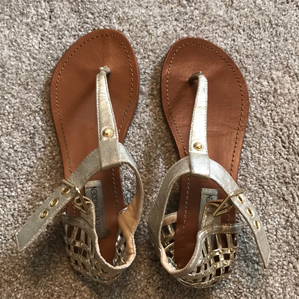 Steve Madden gold sandals